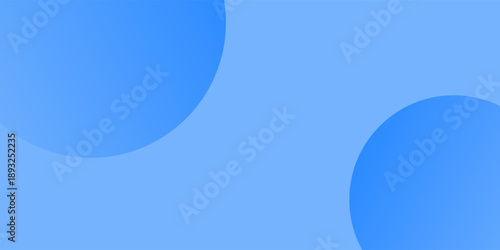 Abstract background with overlapping circles in various shades of bue, creating depth and dimension. Vector illustration