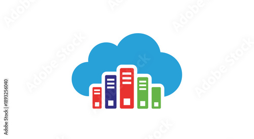 Cloud Storage Data Servers Technology Concept.