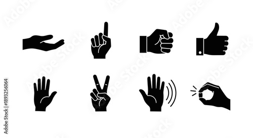 Collection of Diverse Hand Gestures and Poses.