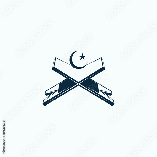 Quran icon vector. Trendy flat quran icon from religion collection isolated on white background. Vector illustration can be used for web and mobile graphic design, logo, eps10
