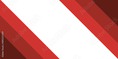 shapes with a glossy red and matte white texture. Business style background, professional geometric background.