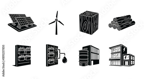 set of silhouettes of people