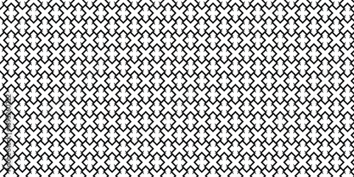 Black and white geometric pattern on isolated on a white background
