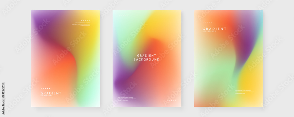 Fototapeta premium Vibrant multi color rainbow mesh gradient background for artistic and creative media projects