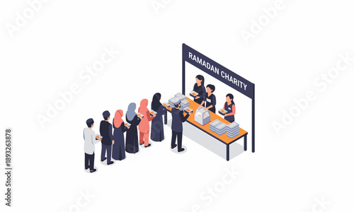 People Voting at Polling Station Booth.