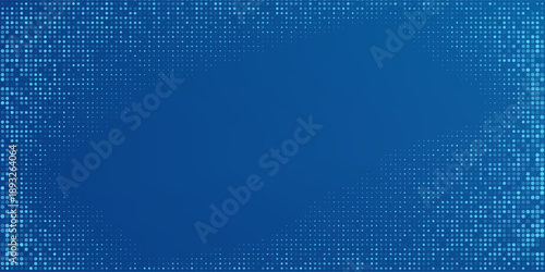 Futuristic binary code background with glowing blue digits 0 and 1, representing digital data, coding. Abstract tech backdrop for presentations, online webinar, and infographics. Vector illustration.