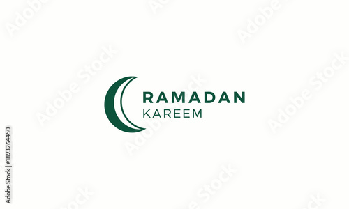 Ramadan Kareem Islamic Greeting Card Design.
