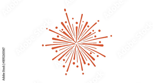 Vibrant Firework Explosion with Colorful Sparks.