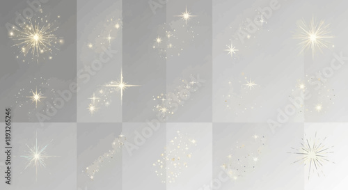 Shining Stars and Sparkling Lights Effect.