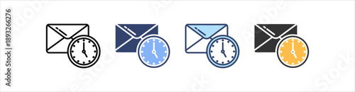 Email Icon Set Multiple Style Collection