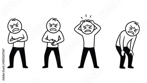 Sequence of increasing frustration Vector