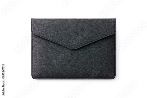 Wallpaper Mural Dark Grey Felt Laptop Sleeve Isolated on White Torontodigital.ca