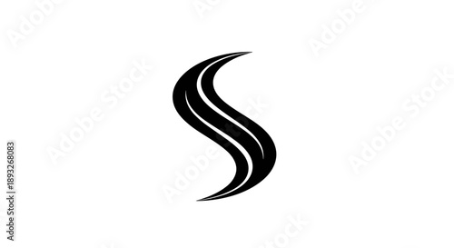 Elegant Black S Letter Logo Design 1.