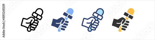 Press Freedom Icon Set Multiple Style Collection