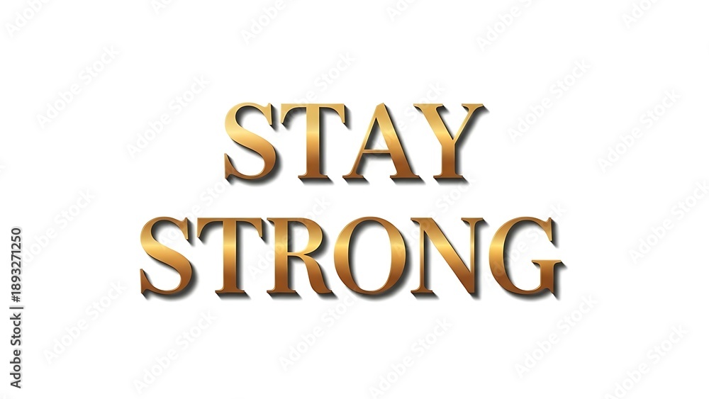 Naklejka premium Inspirational motivational quote with gold text on white background