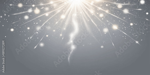 bright blue energy burst and shiny explosion of light rays with glowing stars and sparkles on an abstract space sky wallpaper design backdrop