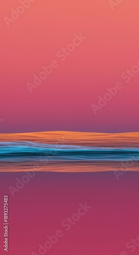 Dynamic flowing colors split by an ambiguous abstract horizon line, creating a soothing liquid boundary texture and modern design, liquid, color, graphic