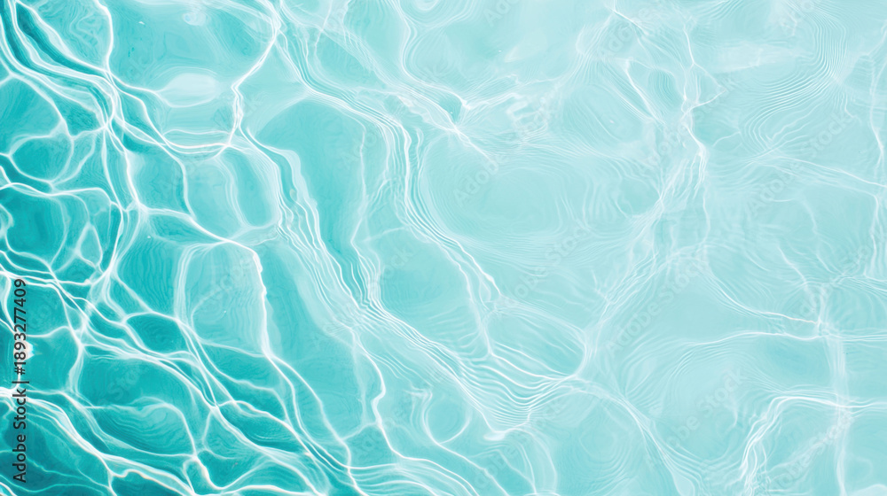 Fototapeta premium Abstract swimming pool reflections with soft ripples and light patterns create calming and refreshing water surface effect