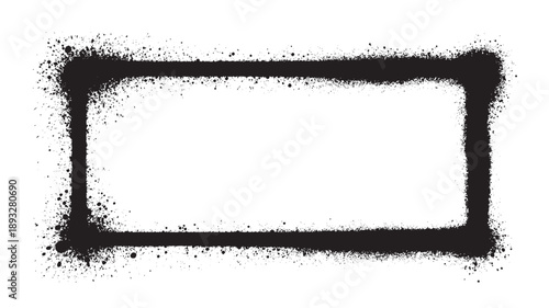 Black grunge frame with distressed texture in dark moody lighting for overlay design