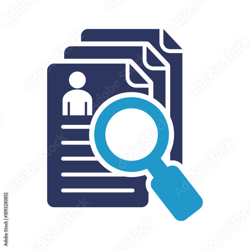 Find curriculum vitae icon vector design illustration templates in trendy styles