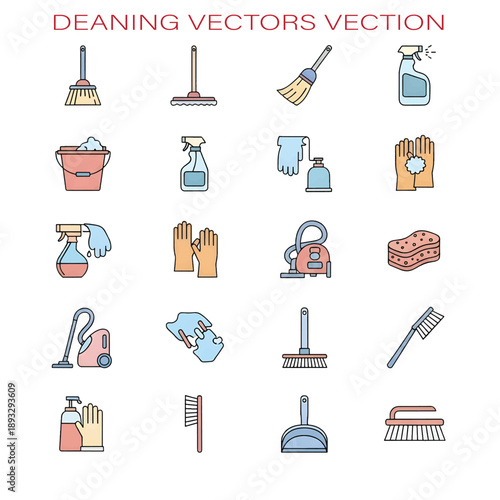 Cleaning Concept Showing Person or Tools Maintaining Hygiene