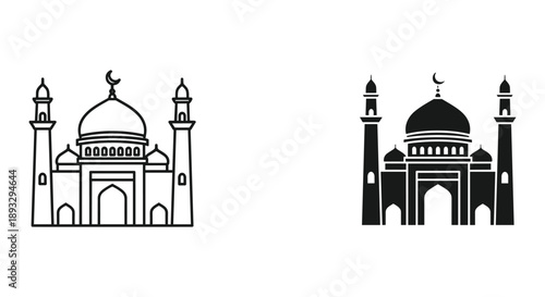 Islamic Mosque Silhouettes