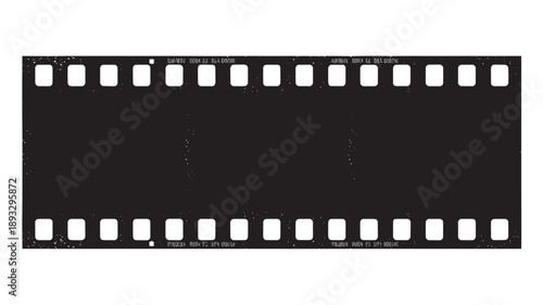 Film Strip Negative Dark Frame Isolated on White Background for Film Photography