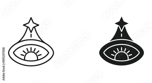 Vintage Space Rocket Silhouettes