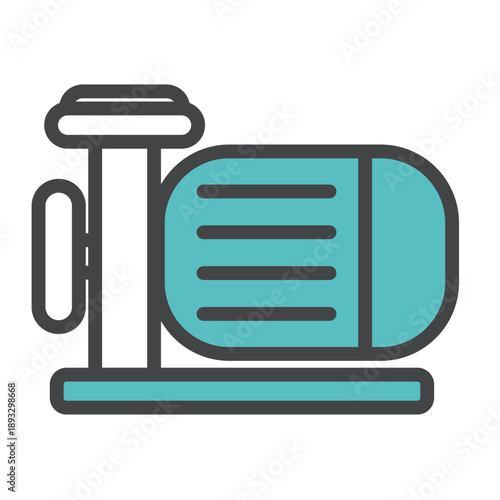 ポンプのシンプルでミニマルなアイコン