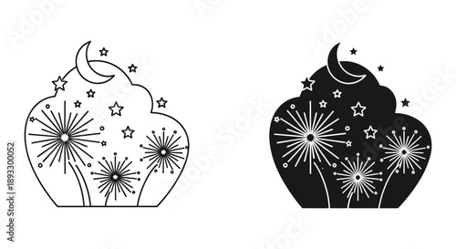 Whimsical Dandelion Silhouettes