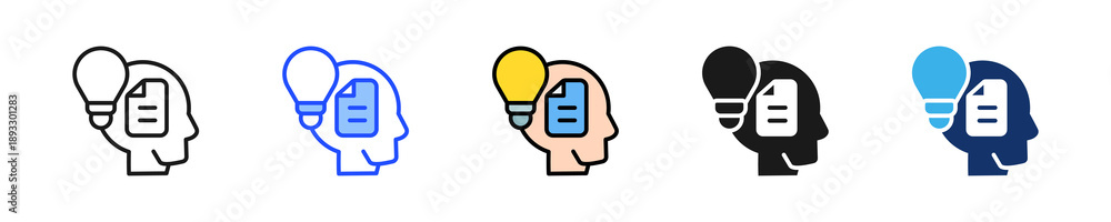 Fototapeta premium Political Awareness Icon Collection With Multiple Styles