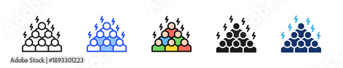 Peoples Power Icon Collection With Multiple Styles
