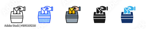 Voting Hand Icon Collection With Multiple Styles