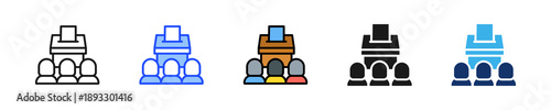 Inclusive Vote Icon Collection With Multiple Styles