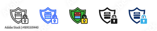 Election Security Icon Collection With Multiple Styles