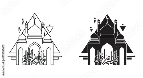 Traditional Thai Temple Silhouettes