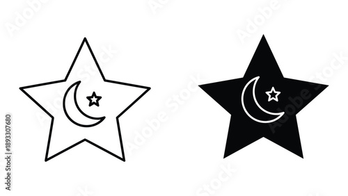 Whimsical Star Faces - Happy and Sad Expressions