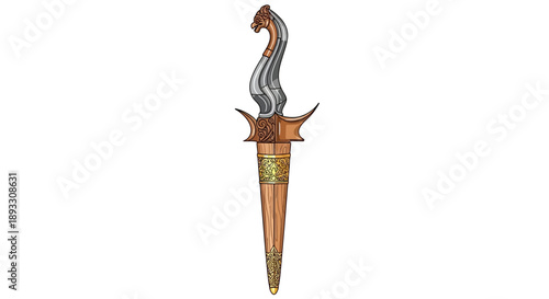 ancient Greek torch with flame.