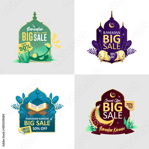 islamic background ramadan  sale vector 