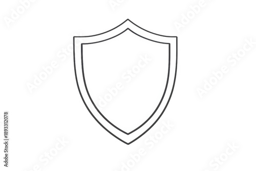Free Download White shield icon symbol providing security, protection, and defense against threats, safeguard concept - GFXLoad