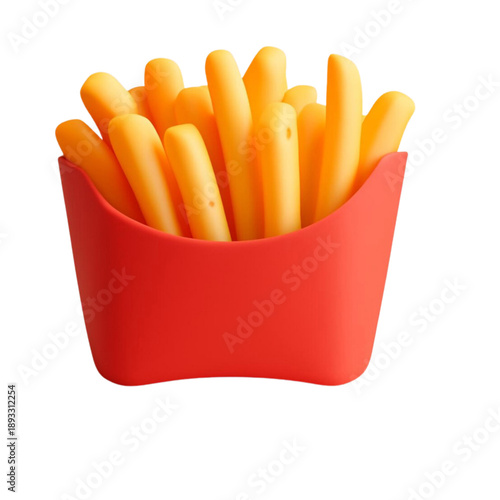 french fries and ketchup