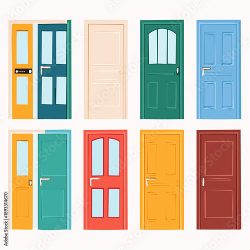 Colorful Doors Collection 1.