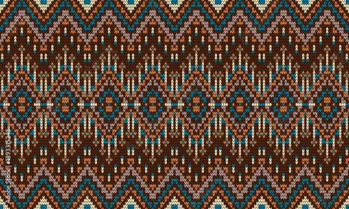 Warm and Cozy Traditional Knit Fabric with Rustic and Bohemian Elements