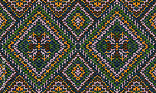 Warm and Cozy Traditional Knit Fabric with Rustic and Bohemian Elements