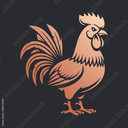Rooster Silhouette Illustration