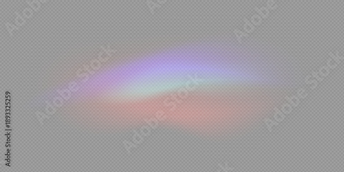 Prism light overlay with rainbow light effect, transparent flares of crystal diamond, vector background.
