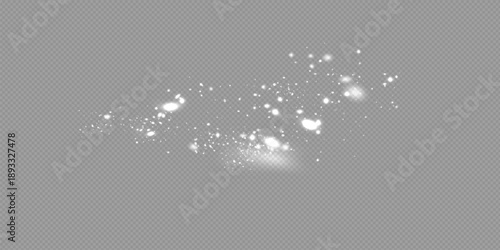 Snowfall isolated. Winter background. Snow overlay. Christmas Background.