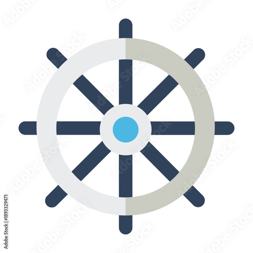Vector graphic icon for Ship steering