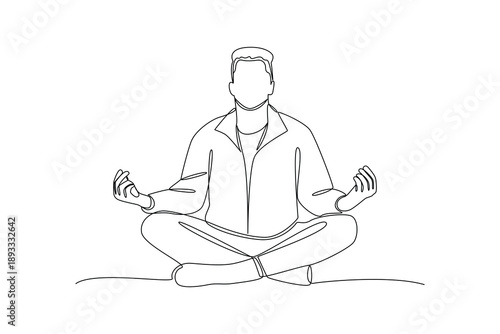 Mental Health Self Healing. Mental health Concept. Single line draw design Video 4k. Footage graphic illustration