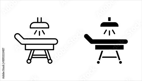 Operating room icon set. surgery room thin line icon, vector illustration on white background